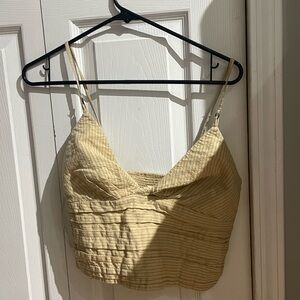 Zara Light Brown Striped Camisole
